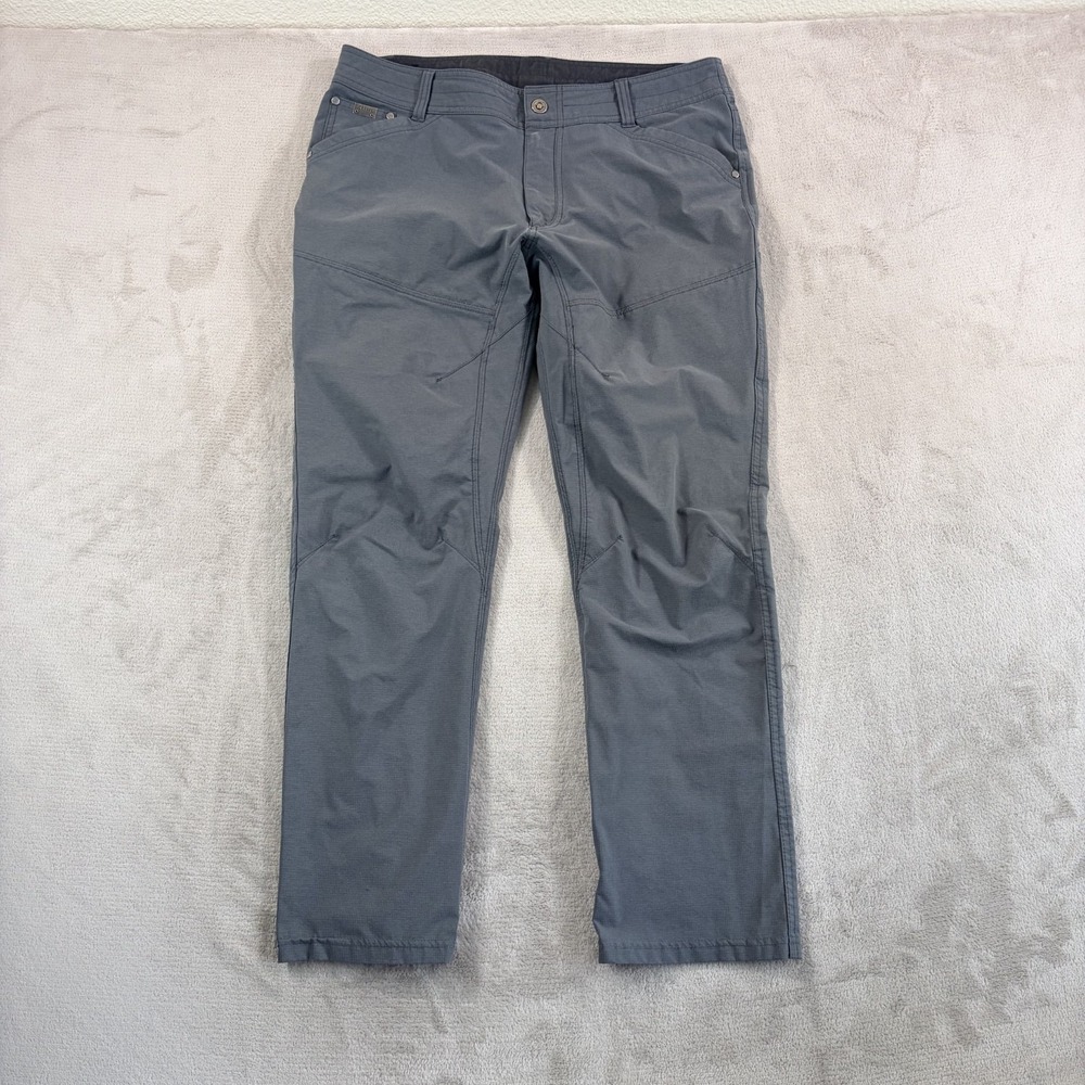 Kuhl Silencr Performance Hiking Pants Men 36x30 Gray Backpacking Outdoor DWR